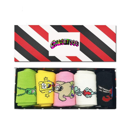 Caja 5 calcetines Bob Esponja Op1