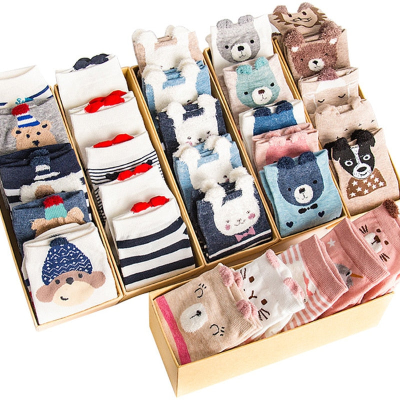 Pack 5 calcetines animales