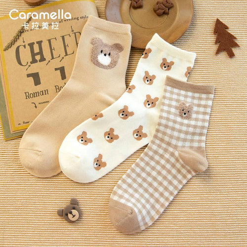 Pack 3 calcetines ositos animales