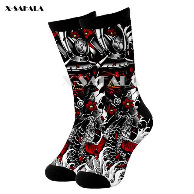 Calcetines Samurai Tattoo 3D