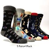 Pack 5 calcetines divertidos hombre