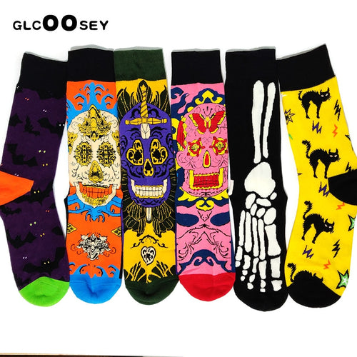 Calcetines dia de los muertos mexicanos algodon