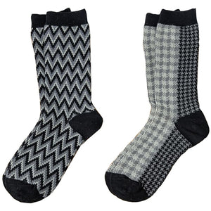 Pack 2 calcetines estampados invierno algodon