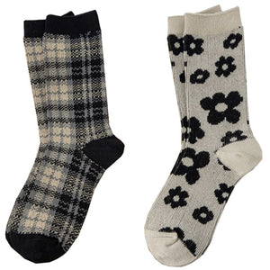 Pack 2 calcetines estampados invierno algodon