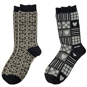 Pack 2 calcetines estampados invierno algodon