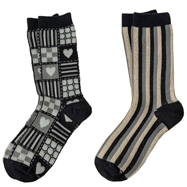 Pack 2 calcetines estampados invierno algodon