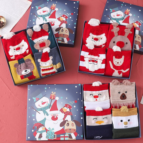 Pack 4 calcetines navidad