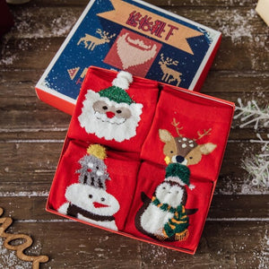 Pack 4 calcetines navidad