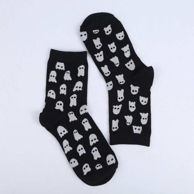 Calcetines calavera halloween