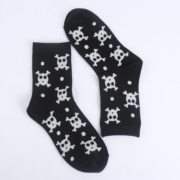 Calcetines calavera halloween